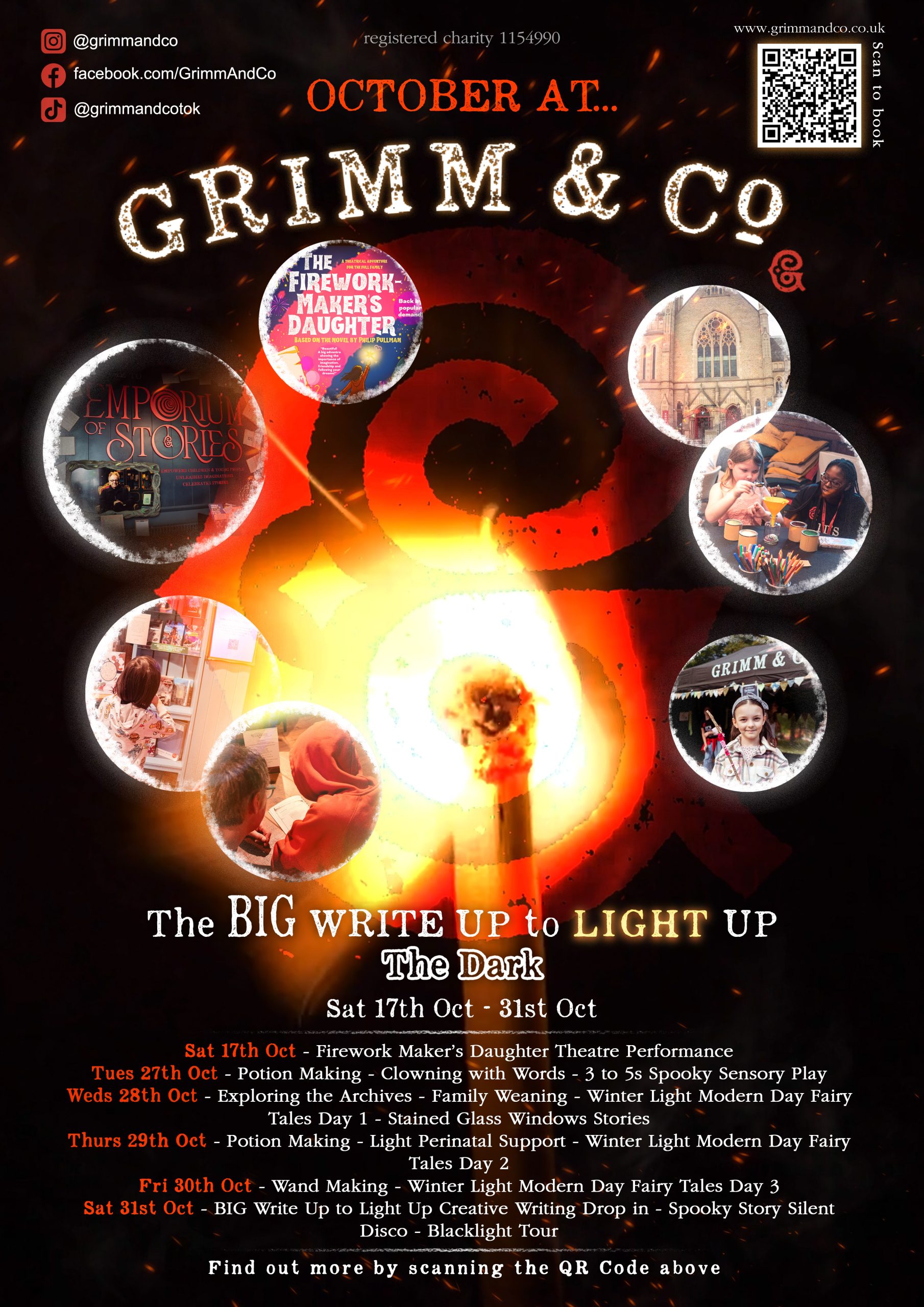 Grimm & Co October Half Term Activities Poster